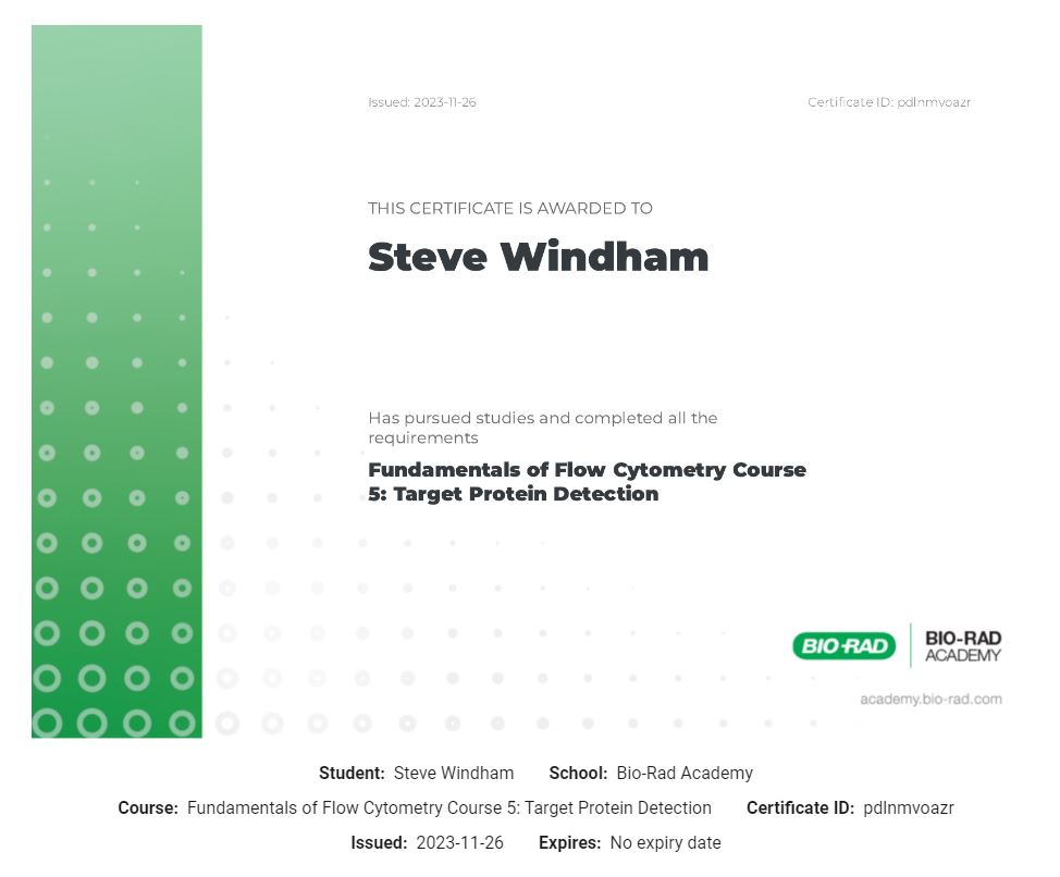 Fundamentals of Flow Cytometry Course 5 -- Target Protein Detection 11.26.2023